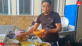 Tunisian street food : #Lablabi Kingأكل الشارع التونسي : في بنزرت يسمونه الملك شنوا تنجم تفطر عندو