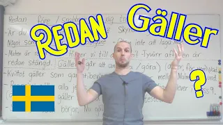 Redan och gäller (vad betyder de?) SFI