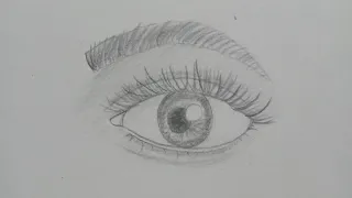 easy eye drawing-step by step#drawing#art#sketch