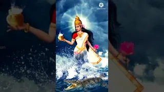 Maa Ganga Shri Vishnu Ke🙏 Charno Mein Rehti || HD || New Ganga Mata Bhajan🙏#Ambeybhakti Short Video🙏