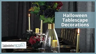 Halloween Tablescape Decorations | Tableclothsfactory.com