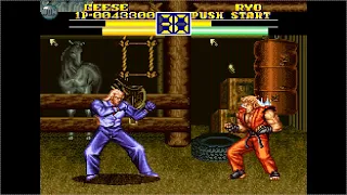 Geese Howard Arcade Longplay (Hidden Boss) Art of Fighting 2 (SNES)