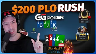 PLO $200 Play and Explain on GGPoker (Rush&Cash)