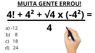 Questão de matemática básica. Muita gente errou!!! #matemáticadescomplicada