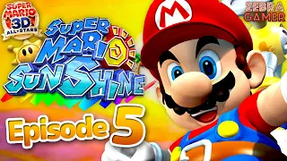Super Mario Sunshine Gameplay Walkthrough Part 5 - Sirena Beach 100%! - Super Mario 3D All-Stars