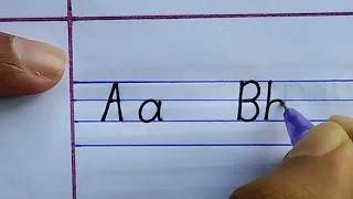 Writing Alphabet Letters For Students, Beginners,kids | Capital And Small Letters | abcd a to z