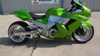 2009 Kawasaki ZX-14 With 330 Fat Rear Tire Overview and Review