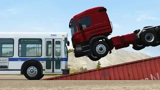 Ultimate Bus Crash Test Cabin View – BeamNG Drive | Demolition Republic