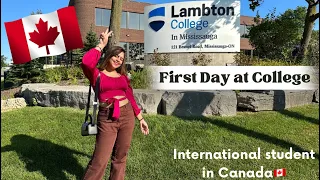 First Day at College 🏫| Canada college Vlog🇨🇦 | Lambton college | Manvi Gangwani