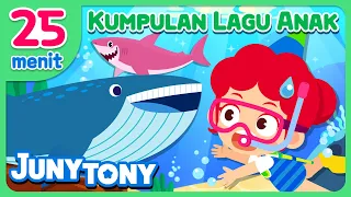 Kumpulan Lagu Anak Anak | 🐳🦈🦑 Ikan Paus, Hiu, Cumi dan Lainnya | JunyTony Bahasa Indonesia