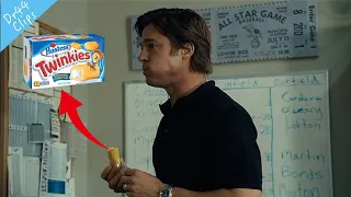 Brad Pitt Eating scenes in Movie - Moneyball (2011)