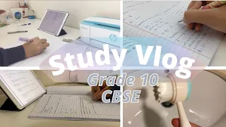 10th Grader Study Vlog | Study Vlog class 10 | Class 10 CBSE Study Vlog