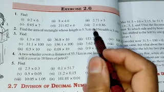 Fraction and Decimals Ex 2.6 Chapter- 2 || Class 7th Maths