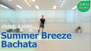 Summer Breeze Bachata│High Beginner│그리니라인댄스│Greeny Linedance