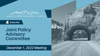 Joint Policy Advisory Committee - Recorded December 1, 2022