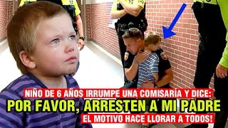 Niño IRRUMPE una comisaría y dice: ""POR FAVOR, ARRESTEN A MI PADRE"