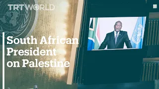 South African President Ramaphosa addresses Palestinian dispute at UNGA