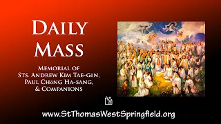 Daily Mass Monday, September 20, 2021