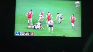 Geelong vs Sydney preliminary final last two minutes