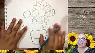 Dibujando los girasoles de Van Gogh