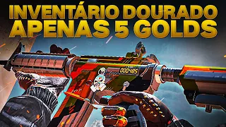 com apenas 5 GOLDS fiz esse INVENTÁRIO DOURADO!