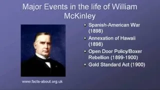 President William Mckinley Biography