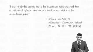 First Amendment lecture: Student Speakers | quimbee.com