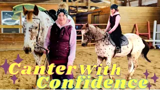 HOW TO BUILD CONFIDENCE IN YOUR CANTER|Training Session