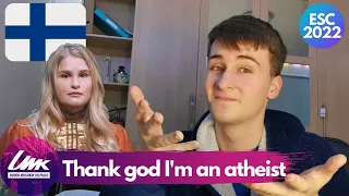 Thank god I'm an Atheist - Oliveira Reaction 🇫🇮 UMK 2022 Finland 🇫🇮