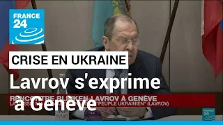 Lavrov affirme que la Russie n'a "jamais" menacé le "peuple ukrainien" • FRANCE 24