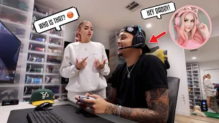 GAMING WITH GIRLS ONLINE TO SEE HOW MY GIRLFRIEND REACTS!! **INTENSE!!**