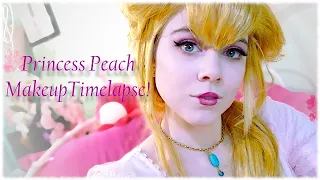 ~♥Putting on my Princess Peach Makeup(Timelapse)!♥~