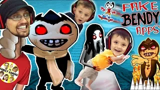 SLENDRINA TAKES SHAWN so CHASE can play Fake Bendy & the Ink Machine Games! (FGTEEVFun)