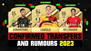 FIFA 23 | NEW CONFIRMED TRANSFERS & RUMOURS! 🤪🔥 ft. Zaniolo, Aubameyang, Bellingham... etc