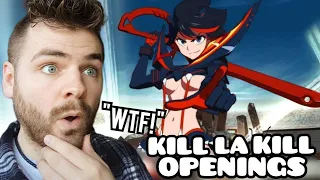 First Time Reacting to 'KILL LA KILL' Openings & Endings | ANIME REACTION