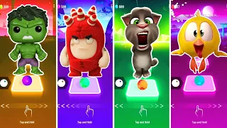 Lego Hulk 🆚 Oddbods 🆚 My Talking Tom 🆚 Where's Chicky?. 🎶 Who Is Best? 🎵 Tell We? 😍