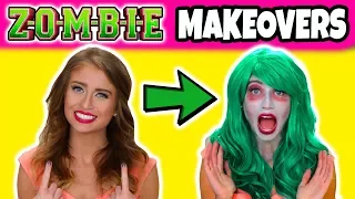 We Get 3 Zombie Makeovers Like the Disney Zombies Movie. (Which Makeover Do You Like Best?)