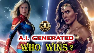 Wonder Woman or Captain Marvel? Who wins? #superhero #comics #hero