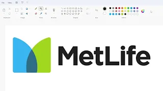 How to draw the MetLife logo using MS Paint | How to draw on your computer