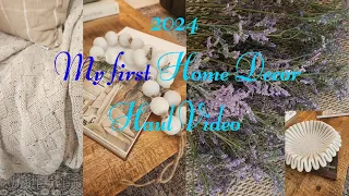 2024 - My First Home Decor Haul Video