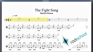 The Fight song Hot Rocks Rockschool Grade 1 Drums