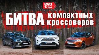 Toyota RAV4 vs Land Rover Discovery Sport vs Lexus NX - бестселлеры рынка