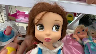 Thrift store hunt vintage dolls Barbies Disney