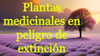 Plantas medicinales en peligro de extinción.