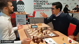 Only legends smile after a rook blunder! | Fedoseev vs Giri | World Blitz 2021