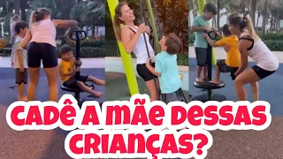 Olha Andressa Suita e os filhos se divertindo em Miami