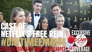 Cast of Netflix's Free Rein interviewed at the 45th Annual #CreativeArtsEmmys #DaytimeEmmys