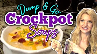 EASY Dump & Go CROCKPOT SOUP RECIPES You Must Try! | Slow Cooker Soups Recipes