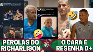 😂 PÉROLAS DO RICHARLISON | CONFIRA MOMENTOS ENGRAÇADOS DO EX JOGADOR DO FLUMINENSE PARTE I