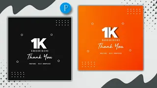 1K Subscribers Special Banner Design in Pixellab | Pixellab Subscriber Special Editing Video 2022